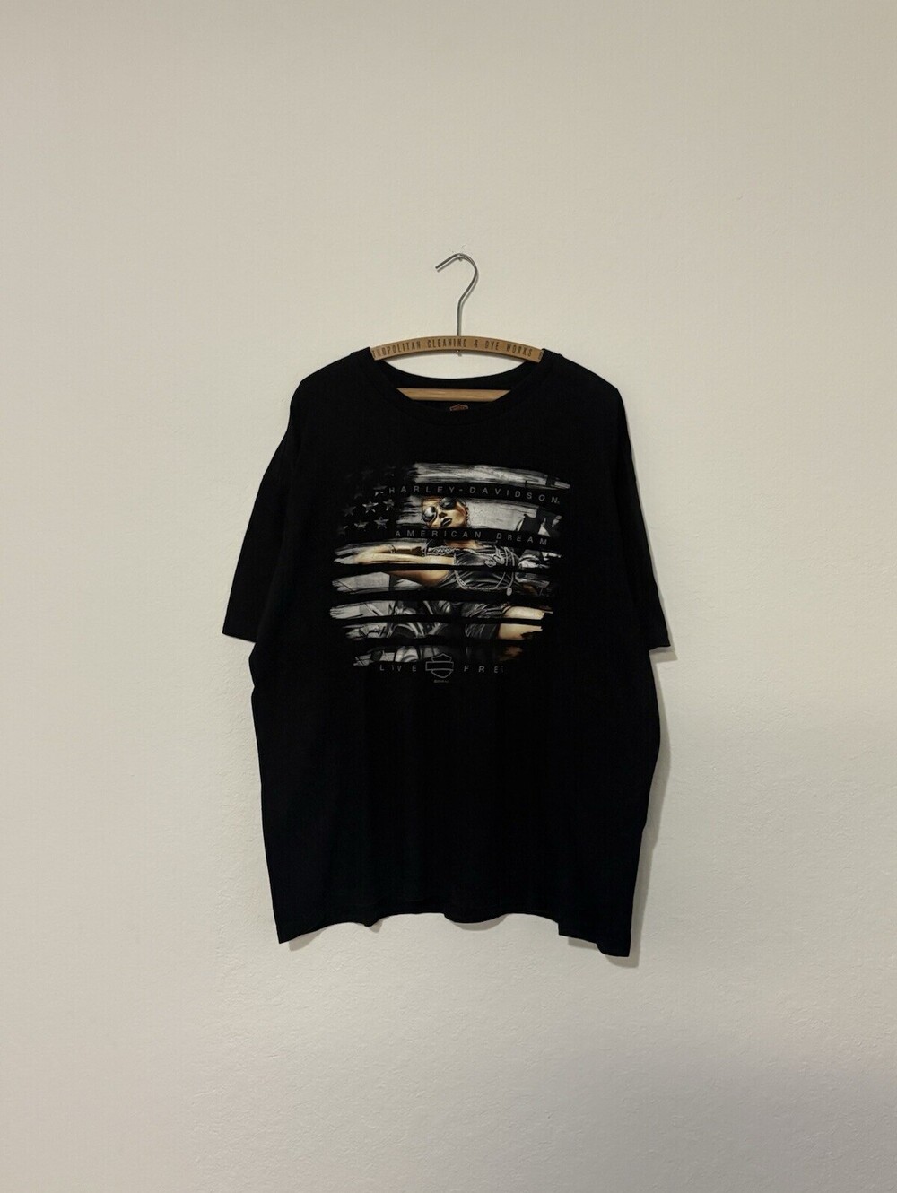 Vintage Y2K Harley Davidson Biker Girl Silver Eagle Iowa Shirt Size Mens XXL